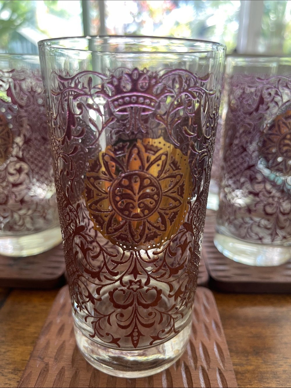Vtg 1960's Mid Century Modern Libbey Crown Collection Highball Tumbler Glasses 7